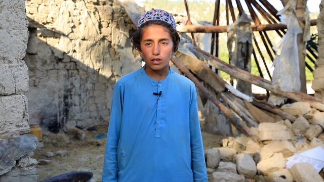Majullah, a victim of the earthquake