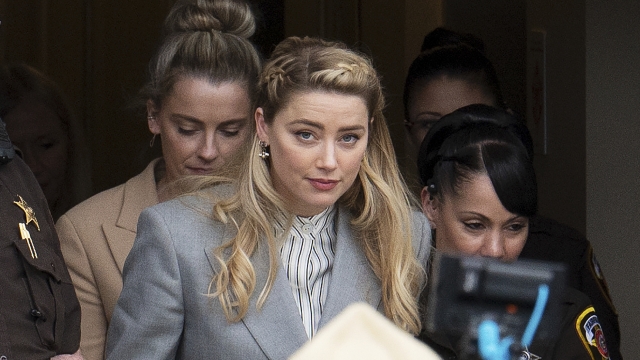 Actress Amber Heard in court