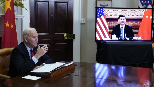 President Joe Biden speaks to Chinese President Xi Xinping