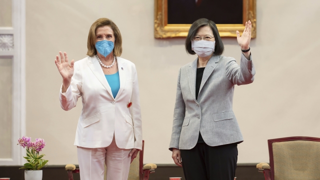 U.S. House Speaker Nancy Pelosi and Taiwanese President President Tsai Ing-wen.