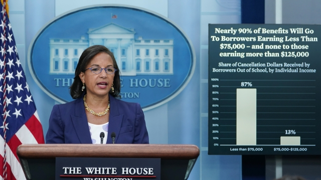Domestic Policy Adviser Susan Rice speaks during a briefing at the White House.
