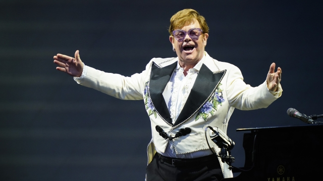 Elton John performs during his "Farewell Yellow Brick Road" tour
