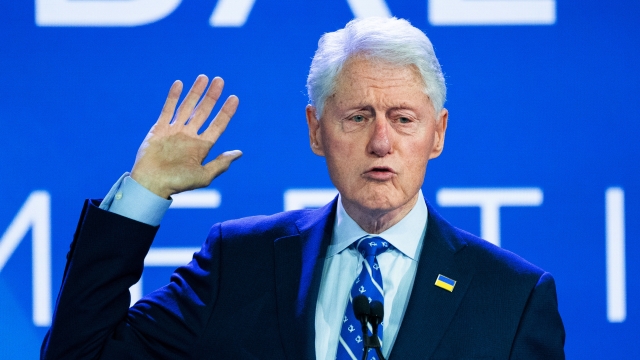 Former President Bill Clinton speaks at the Clinton Global Initiative