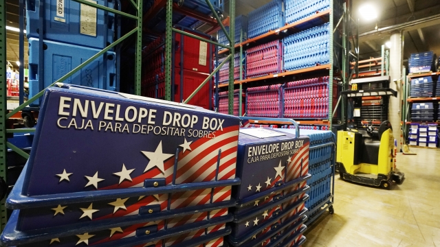 The Maricopa County Elections Department storage warehouse.