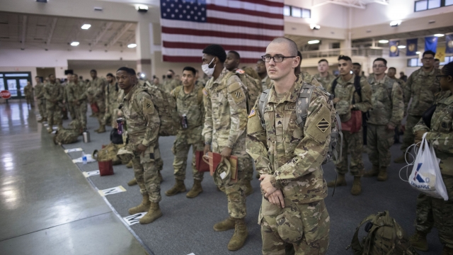 About 130 soldiers with the U.S. Army's 87th Division Sustainment Support Battalion, 3rd Division Sustainment Brigade