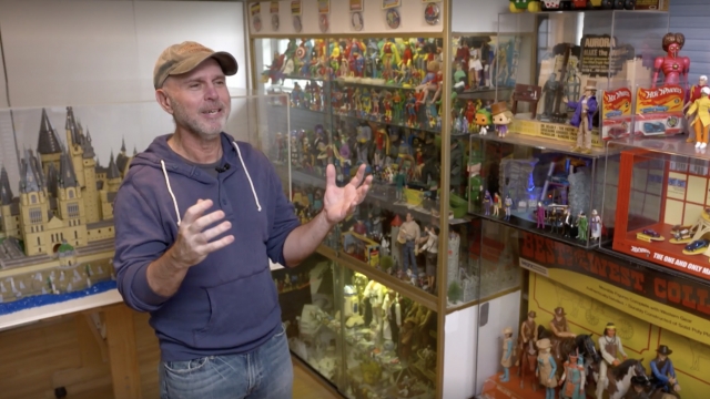 Bill Leff, host of "Toon In with Me," and avid toy collector