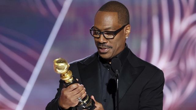 Eddie Murphy accepting the Cecil B. DeMille Award