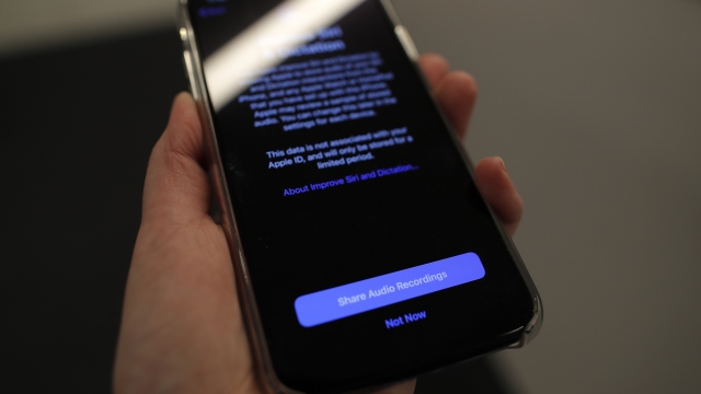A screen displays a notice on an iPhone