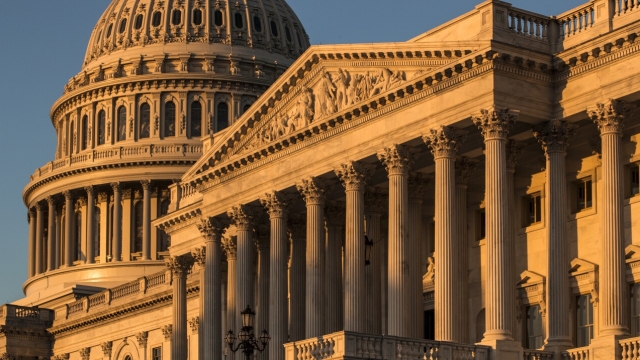 The Capitol at sunrise in Washington.