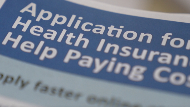 Application for health insurance documents.