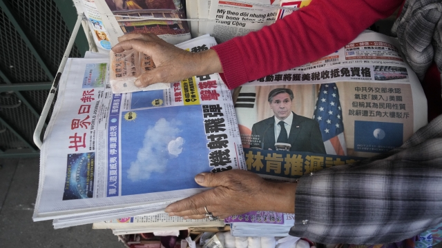 Copies of the Chinese Daily News newspaper.