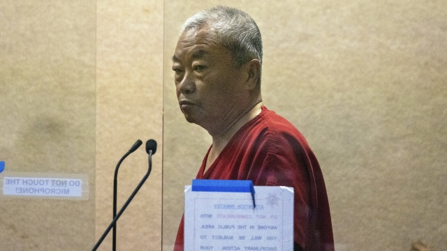 Chunli Zhao appears for his arraignment at San Mateo Superior Court.