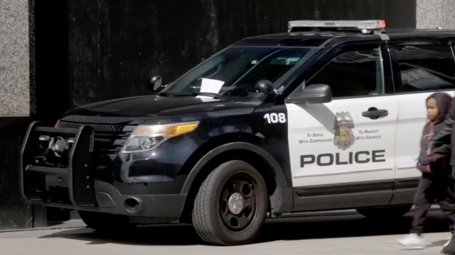 A police car is shown.