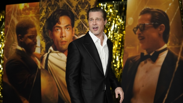 Brad Pitt walks the carpet at the "Babylon" premiere.