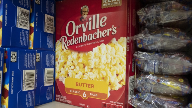A box of Orville Redenbacher's popcorn
