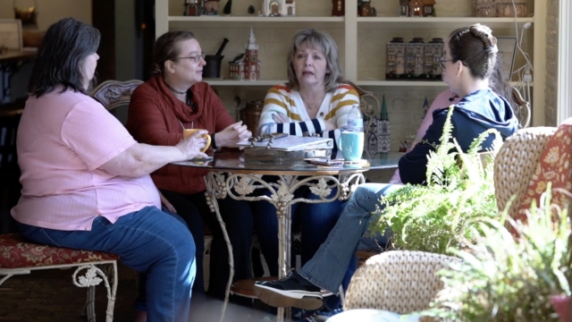 Group of caregivers meet at a bed and breakfast