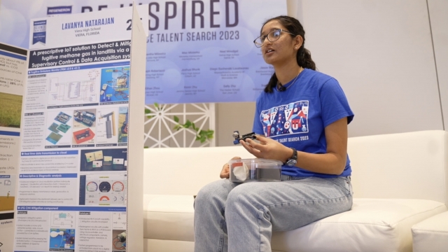 Viera High School student Lavanya Natarajan talks about her science