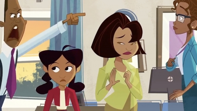 A scene from "The Proud Family: Louder and Prouder" is shown.