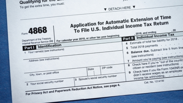 IRS form 4868
