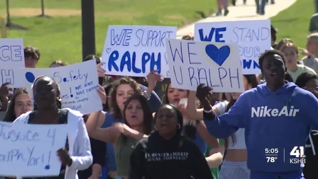 Ralph Yarl's classmates at Staley High School held a unity walk to show support for him.