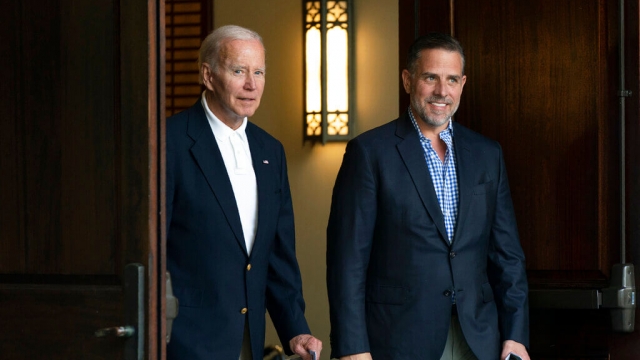 U.S. President Joe Biden and his son Hunter Biden.