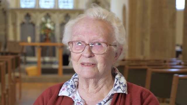 Sue Threlfall, one of the bell ringers.