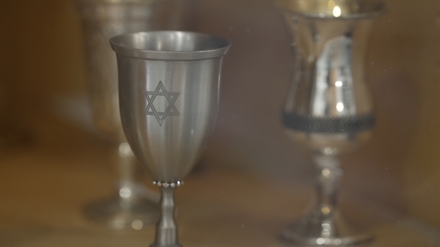 The Star of David on a traditional chalice