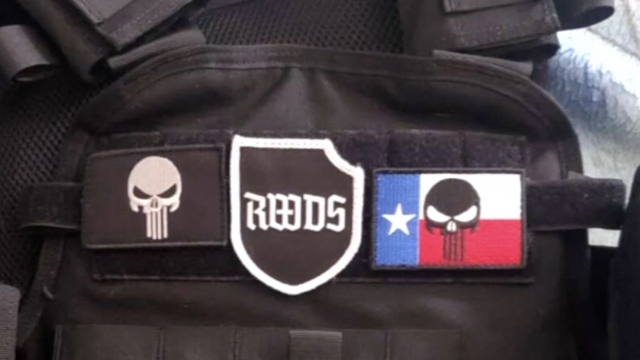 an insignia with acronym RWDS on a vest