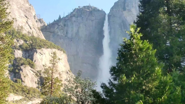 A view of Yosemite from the Yosemite Conservancy webcam