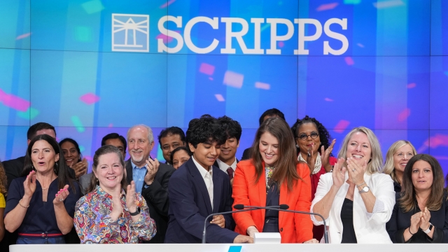 Dev Shah joins Scripps in ringing the closing bell for NASDAQ.