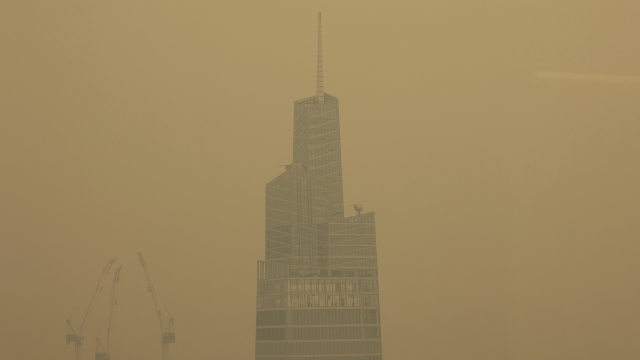 Smoke haze in New York