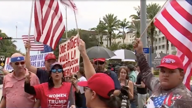 Trump supporters gather in Florida