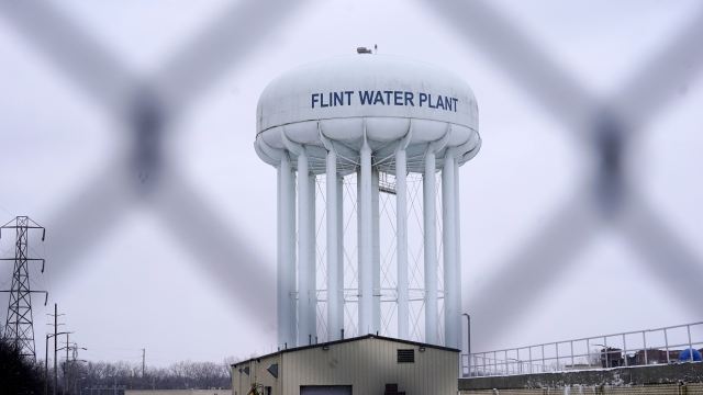 Flint water plant tower