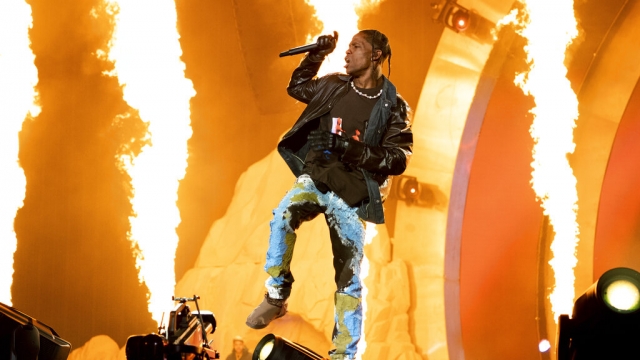 Travis Scott performs at the Astroworld Music Festival.