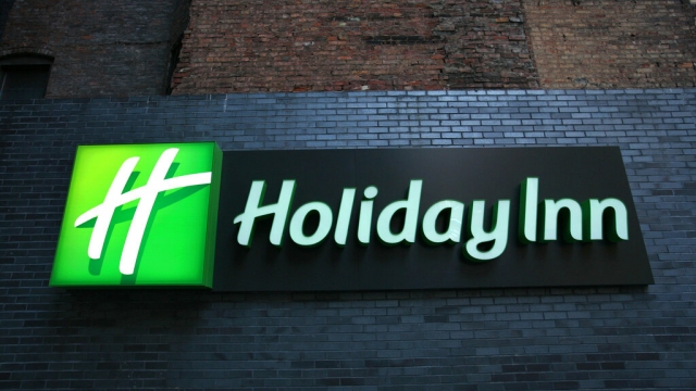 A Holiday Inn sign is shown in New York.