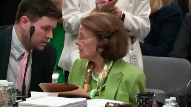Sen. Dianne Feinstein had to be corrected at Senate meeting.