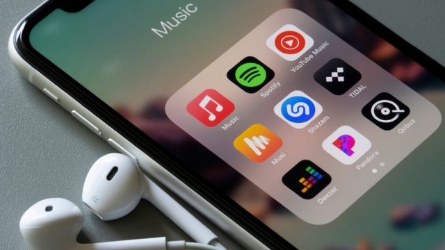 Music streaming apps.