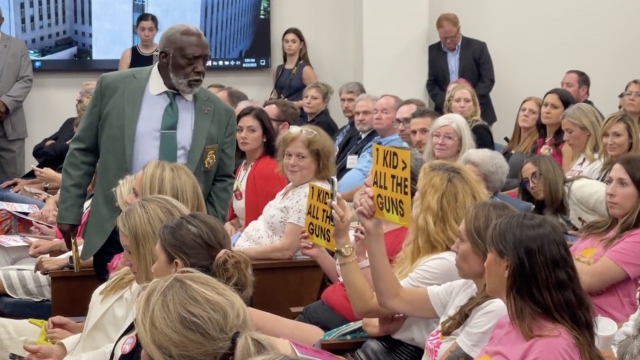 Protesters cleared from Tennessee House meeting for holding signs.