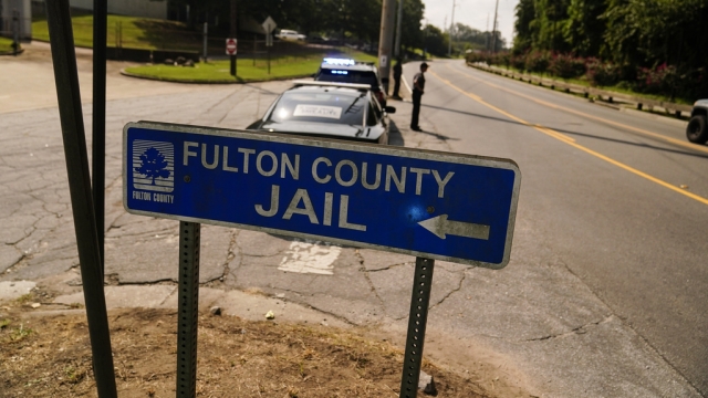 A sign to the Fulton County Jail
