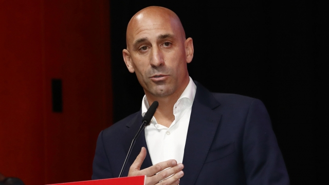 The president of the Spanish soccer federation Luis Rubiales.