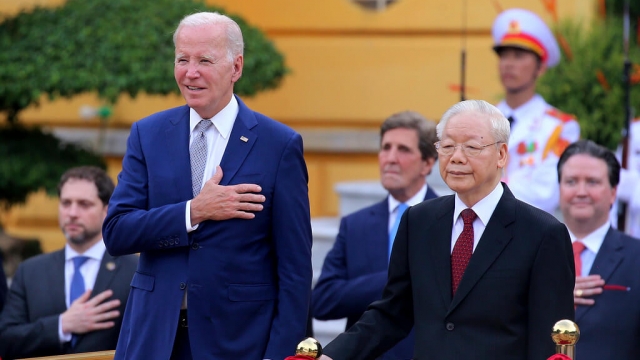 President Joe Biden and Vietnamese General Secretary of the Communist Party Nguyen Phu Trong.