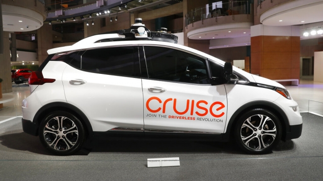Cruise AV, General Motor's autonomous electric Bolt EV.