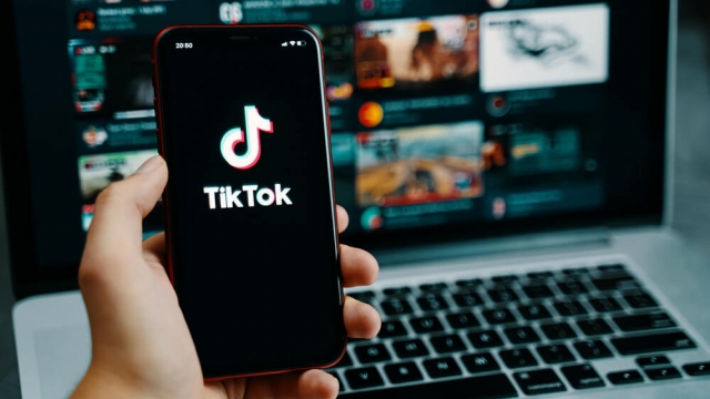 TikTok application icon on iPhone screen.