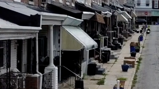 A row of homes in Philadelphia
