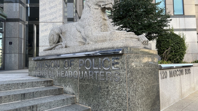 The entrance to the Columbus Division of Police Headquarters
