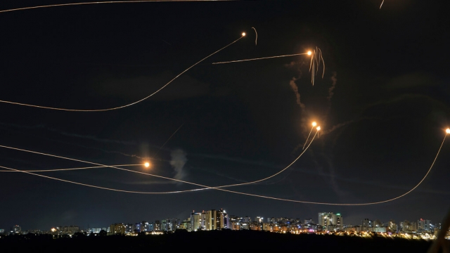 Israel's Iron Dome system intercepts rockets
