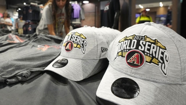 Arizona Diamondbacks World Series merchandise for sale.