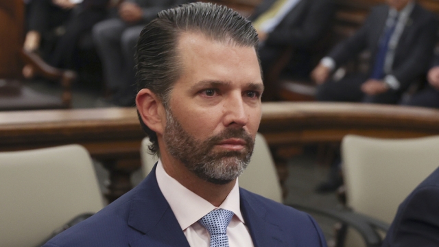 Donald Trump Jr. in a New York courtroom.