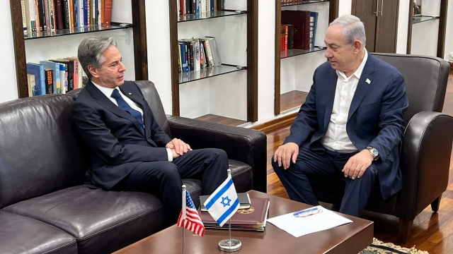 Prime Minister Benjamin Netanyahu holding a private meeting with U.S. Secretary of State Antony Blinken.