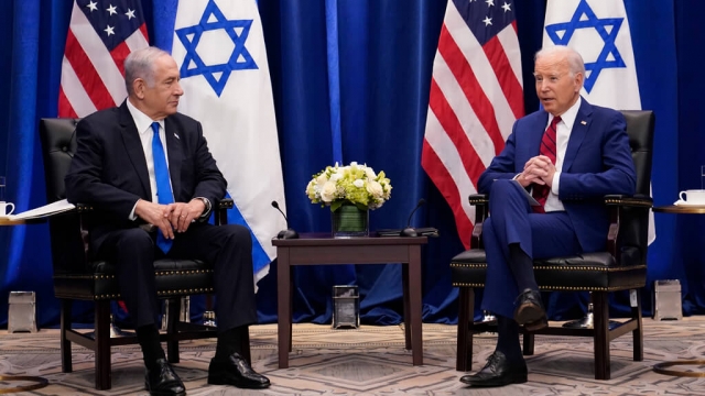 President Joe Biden meets with Israeli Prime Minister Benjamin Netanyahu.